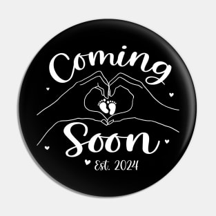 Coming Soon 2024 Pregnancy Announcement Mother's Day Mom Pin