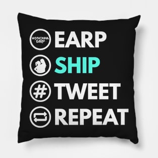 Earp Ship Tweet Repeat - Wynonna Earp Pillow