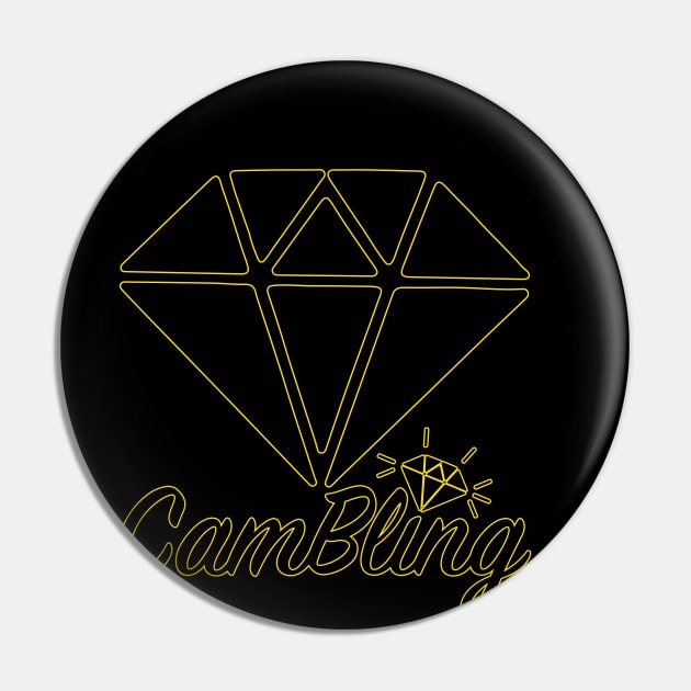 Gem Wireframe Pin by CamBling Official