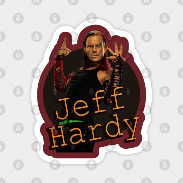 Jeff hardy #7 Magnet by Yakinlah Artisan Designs