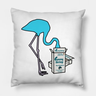 Blue Flamingo Pillow