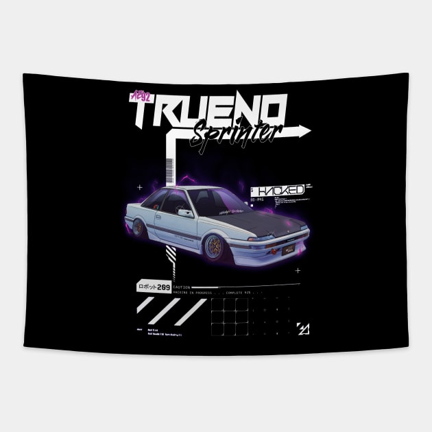 AE92 Trueno Sprinter T-Shirt Mug Coffee Mug Apparel Hoodie Sticker Gift Tapestry by Kongcept Design