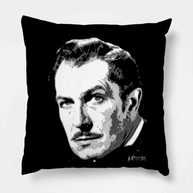 Vincent Price Pillow by ARTxSDH