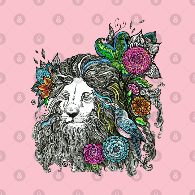 Floral Lion. by FanitsaArt