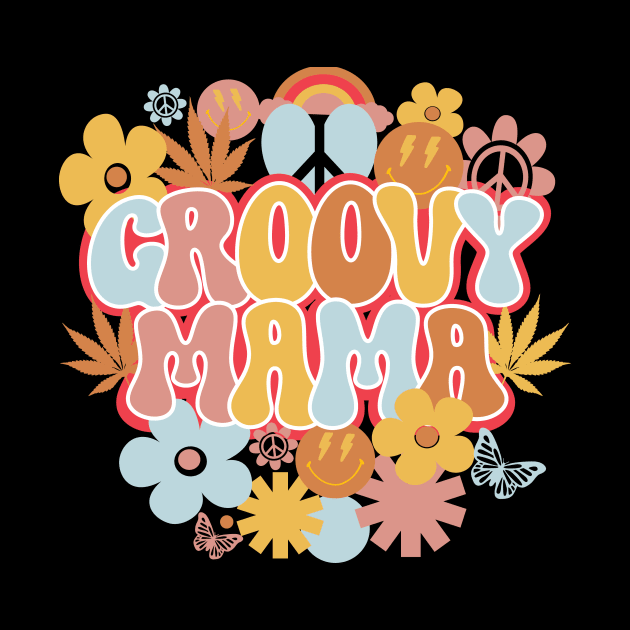 Groovy Mama Shirt, Hippie Mama by mcoshop