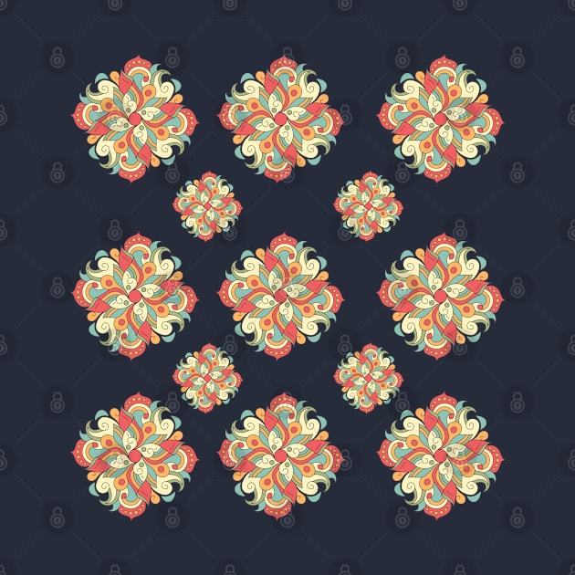 Boho Christmas pattern | Beautiful Indian inspired pattern by Printorzo