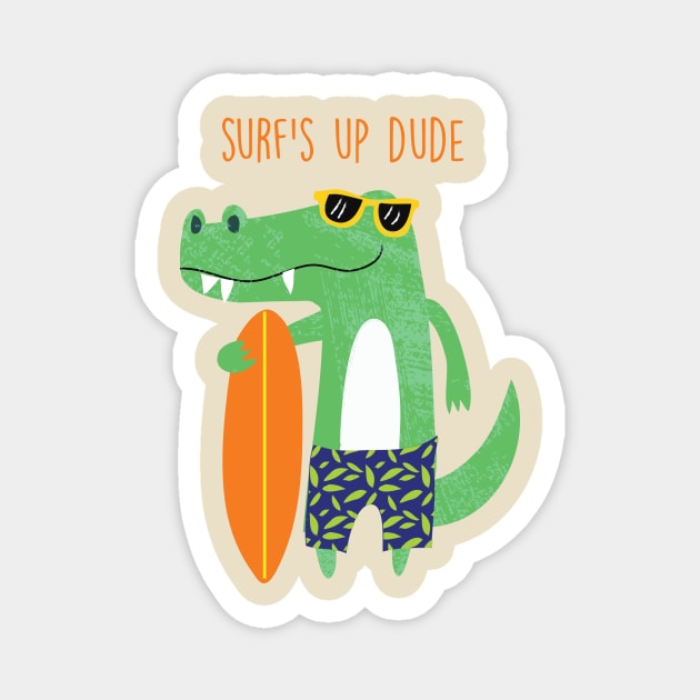 Surfer dude Magnet by tfinn