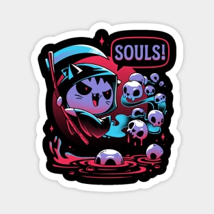 Paws Of Death - Evil Cat Reaper Magnet