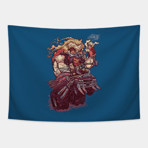 Immortan Fink Tapestry by poopsmoothie