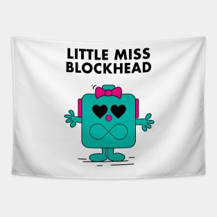 Little Miss Blockhead Tapestry