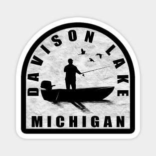 Davison Lake Fishing Michigan Magnet
