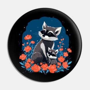 Raccoon Mothers Day Pin