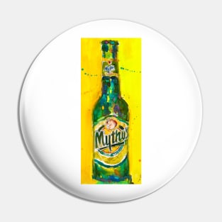 Mythos Brewery Beer Art Print from Original Beer Art Watercolor - Greece - Carlsberg - Man Cave Pin