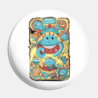 Cute monster Pin