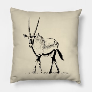 Male Gemsbok | African Wildlife Pillow