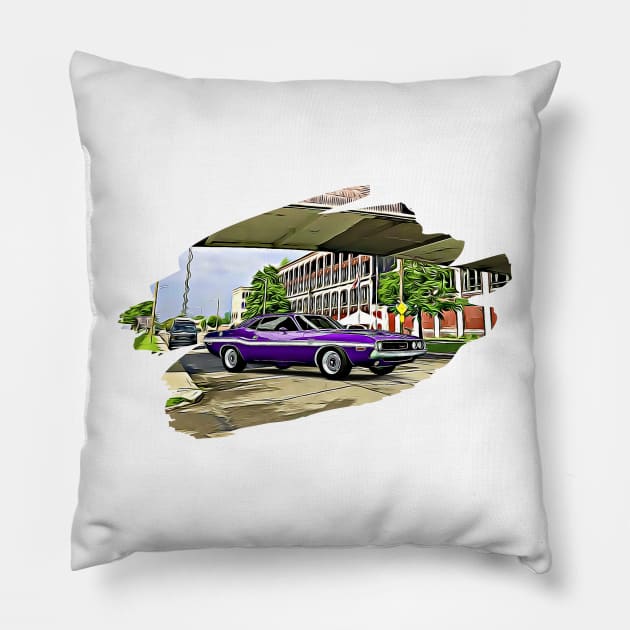 Barracuda Detroit Print Pillow by Auto-Prints