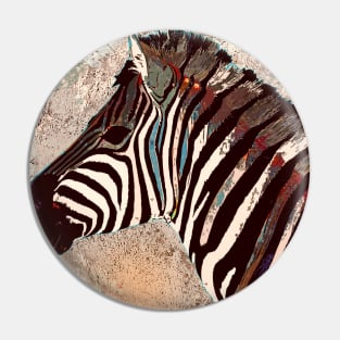 Zebra colourful Pin