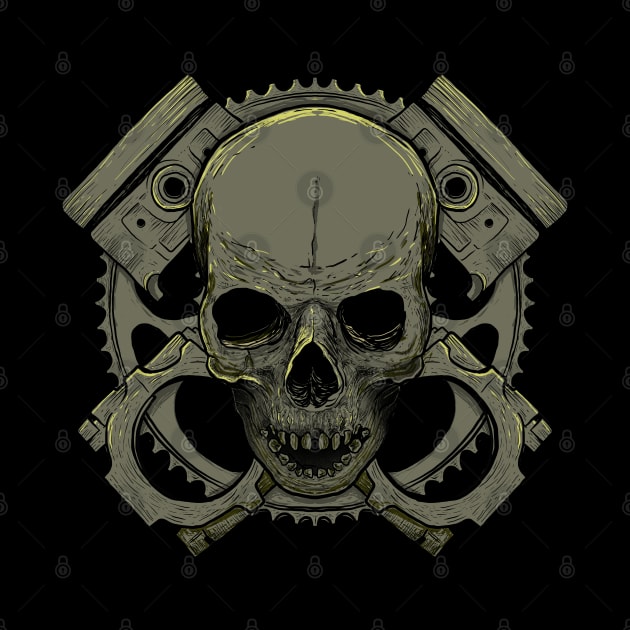 Gear and Skull by DeathAnarchy