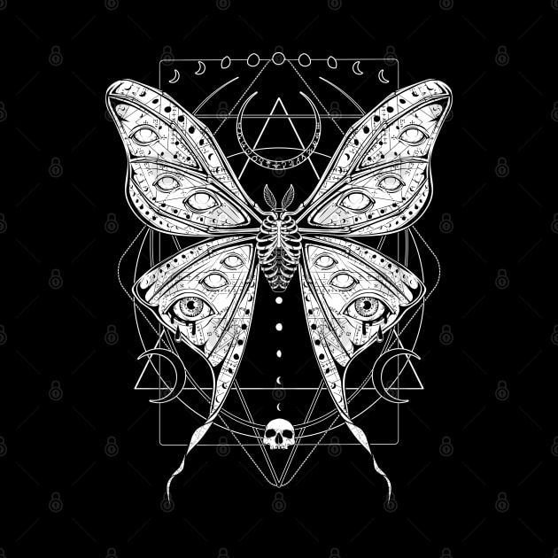 Macabre Luna Moth by Von Kowen
