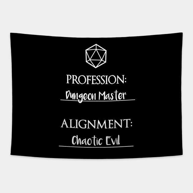 Dungeon masters are chaotic evil Tapestry by DigitalCleo