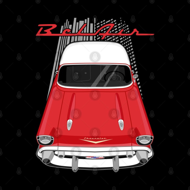 Chevrolet Bel Air 1957 - red and white by V8social