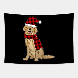 Retriever Buffalo Plaid Retriever Dog Tapestry