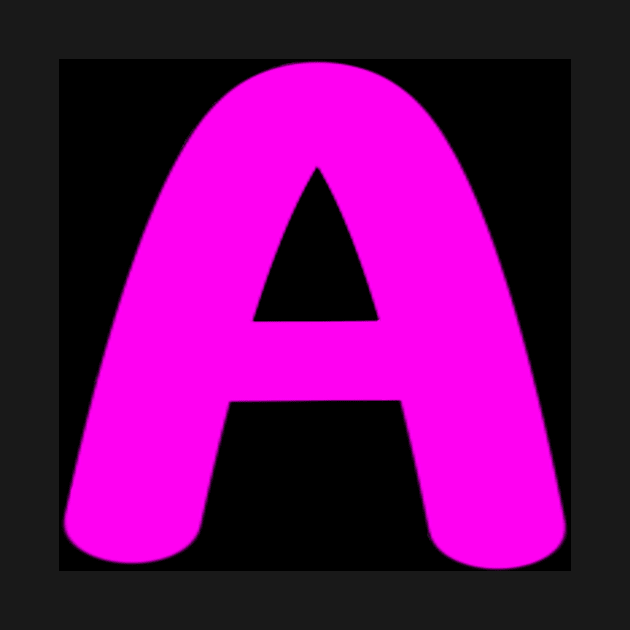 Pink letter A by AdrianaCasares
