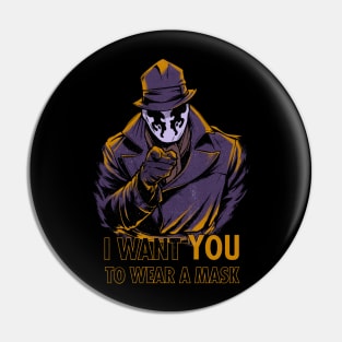 I Want YOU to Wear a Mask Pin