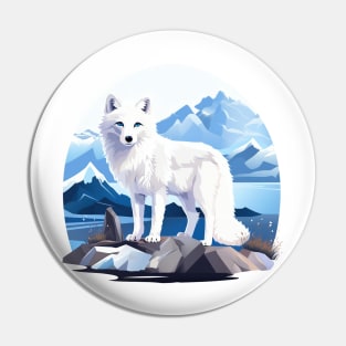 Arctic Fox Pin