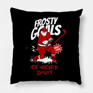 Ice hockey  Santa Claus Pillow