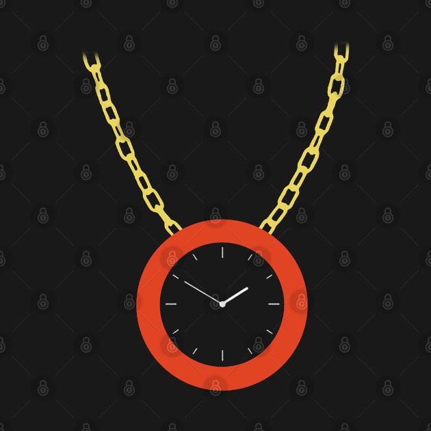 Hip Hop Rapper Clock Necklace by SubwayTokin