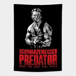 Pixelated Predator Poster Tapestry