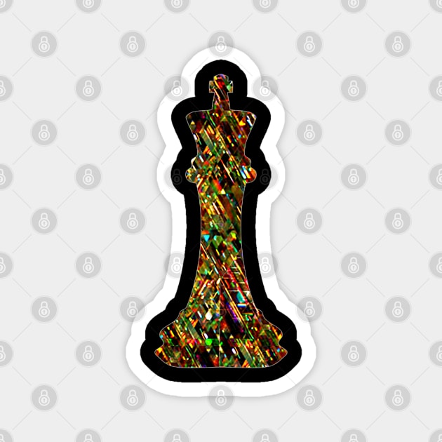 Chess Piece - The King 2 Magnet by The Black Panther