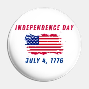 Independence Day July 4th Pin