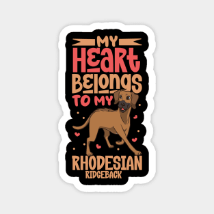 My heart belongs to my Rhodesian Ridgeback Magnet