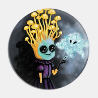 Mushroom witch Pin