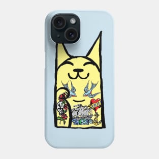 Tattoo,Cat,tattoos,kitten by LowEndGraphics Phone Case