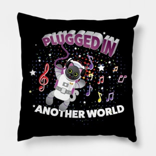 Plugged-In Another World Headphones Astro Cat Pillow