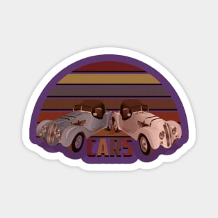 vintage cars old cars Magnet