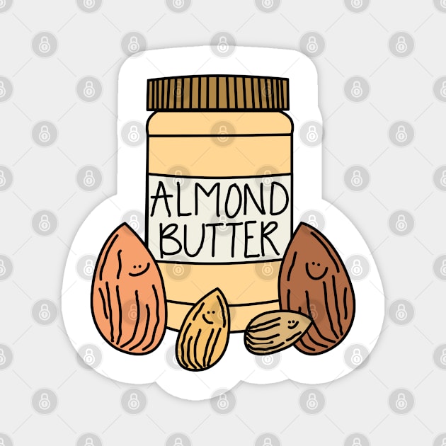 Almond, Nuts, Cute Magnet by My Bright Ink