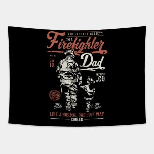 Fire fighter Dad Tapestry