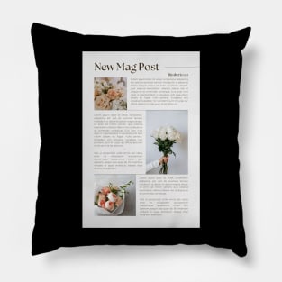 Patel minimalist flower magazine Pillow