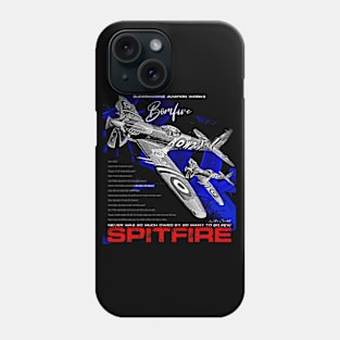 Spitfire Vintage English WW2 Fighter Aircraft Phone Case
