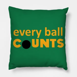 Evry ball Counts (black) Pillow