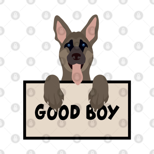 german shepherd good boy by ballooonfish