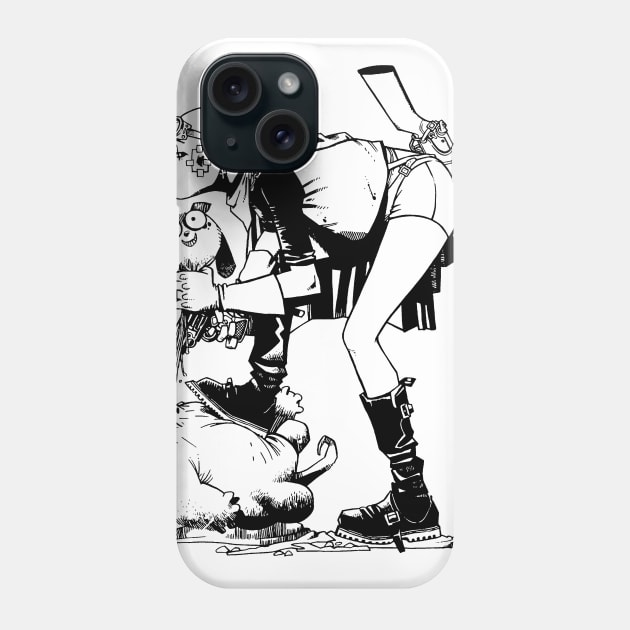 Tank Girl² (Monochrome) Phone Case by HortusMornsEst