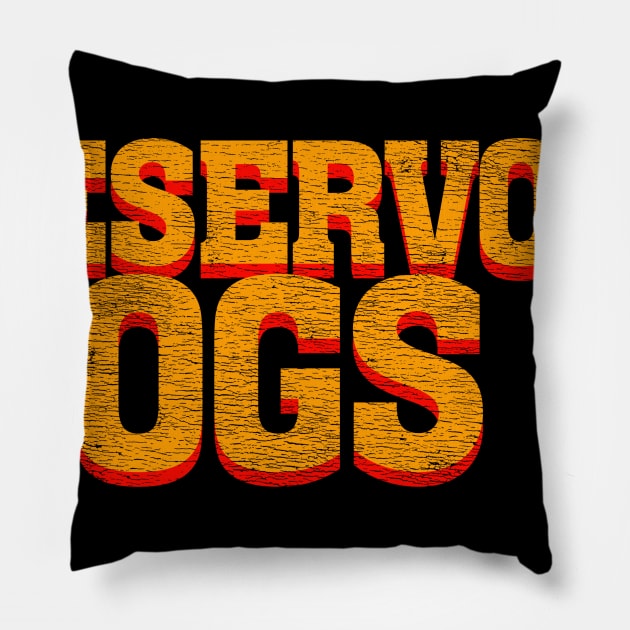 PULP DOGS ("Reservoir Dogs" a la "Pulp Fiction") Pillow by jywear