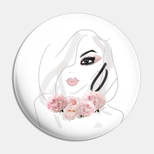 chic fashion illustration girl Pin