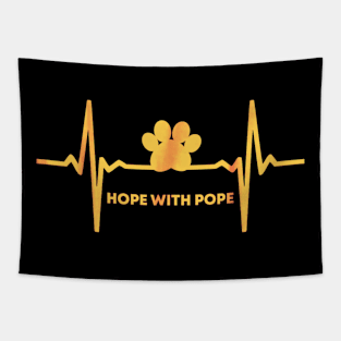 Hope with pope Tapestry