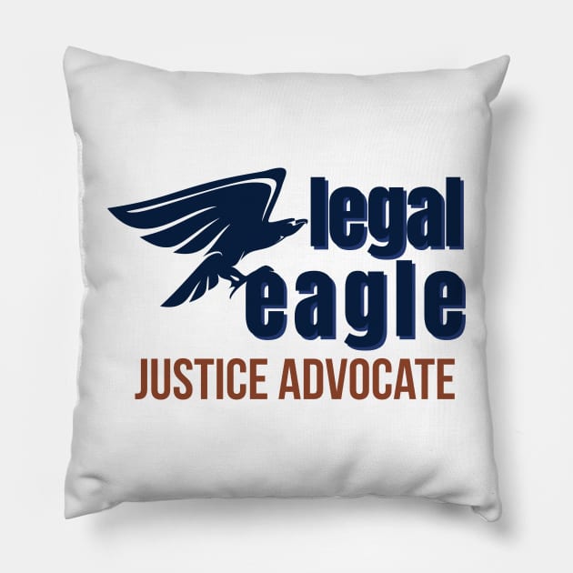 LEGAL EAGLE JUSTICE ADVOCATE Pillow by AIRMIZDESIGN